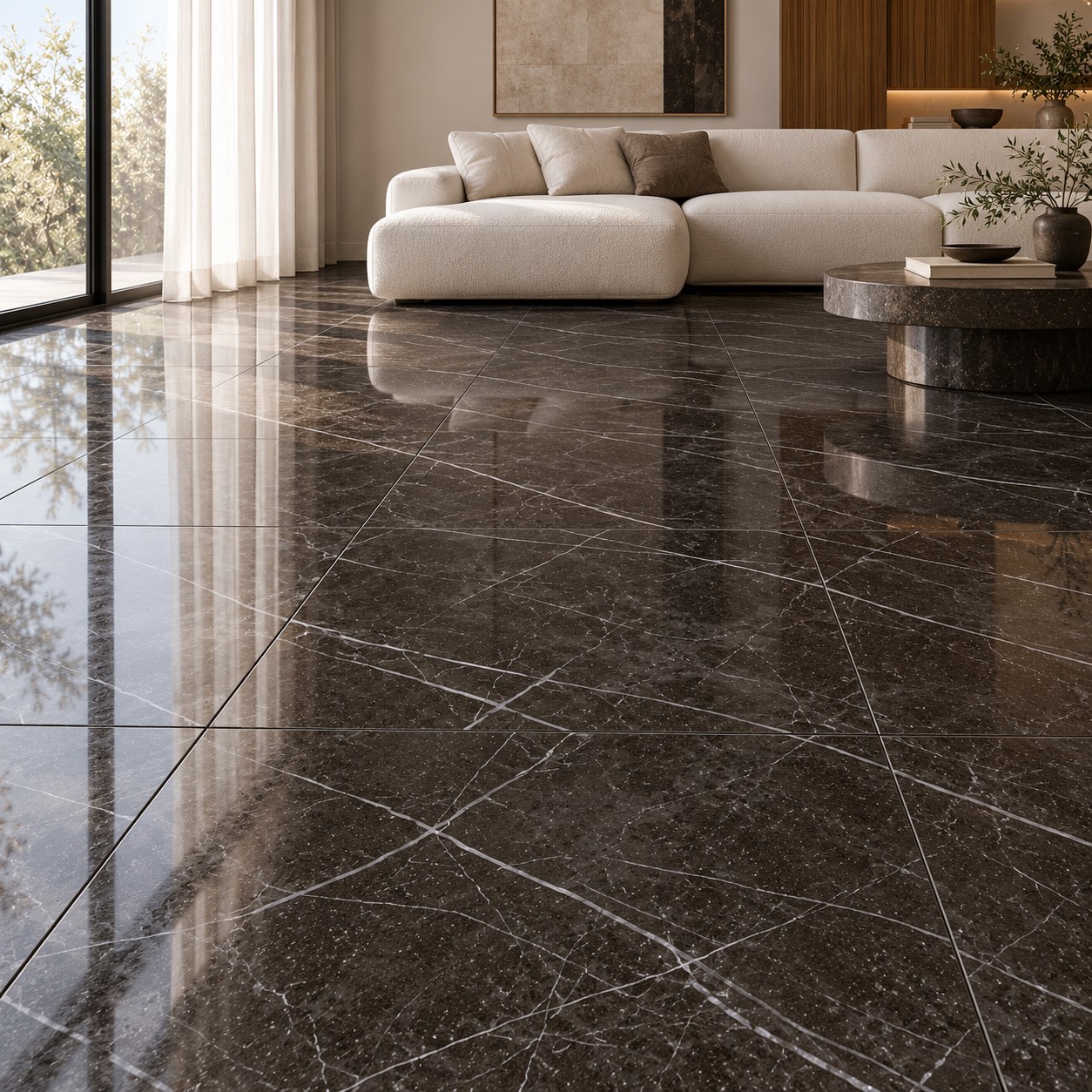 PISO LUME NERO CLASSIC CX2,47M2 aplicado em ambiente