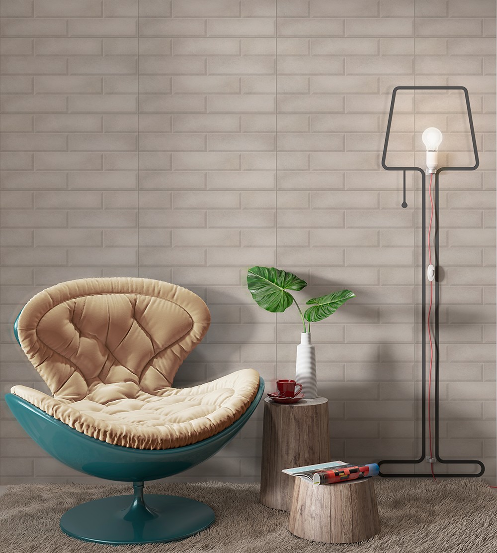 REVESTIMENTO LUME BRICK aplicado em ambiente